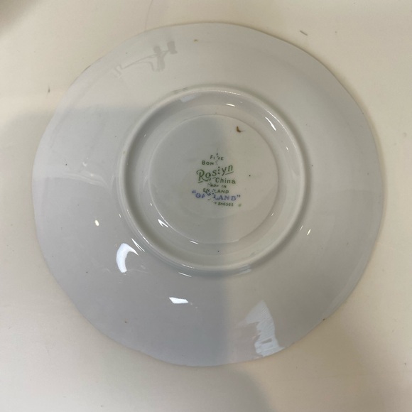 EUC VTG Roslyn Fine Bone China Teacup and Saucer Beautiful Florals Garland - Picture 8 of 8